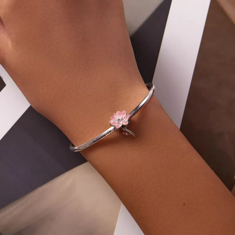 (afbeelding voor) Pandora Style Verse Lotus Bedel - SCC2157 - Bekijken 5