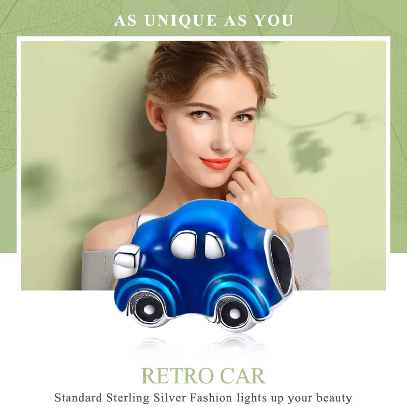 (afbeelding voor) Pandora Style Vintage auto Bedel - SCC957 - Bekijken 6