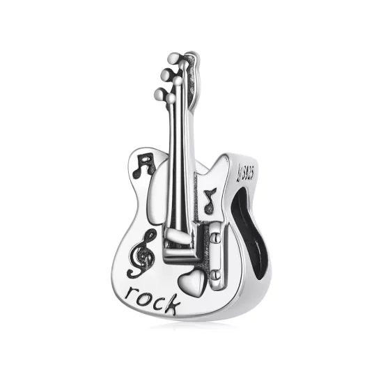 (afbeelding voor) Pandora Style Vintage basgitaar Bedel - SCC2076