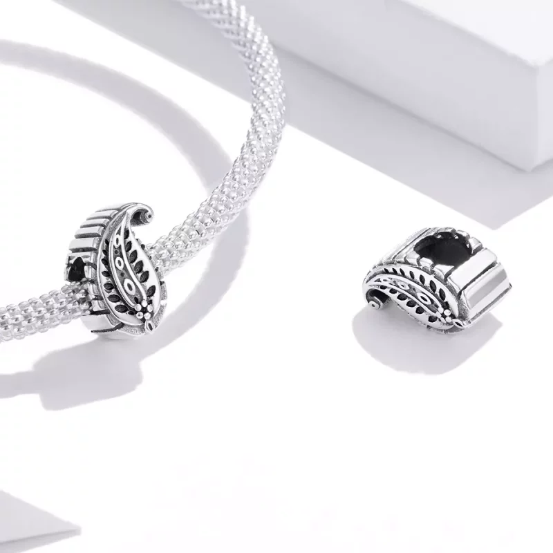 (afbeelding voor) Pandora Style Vintage Bladeren Bedel - SCC1824 - Bekijken 4