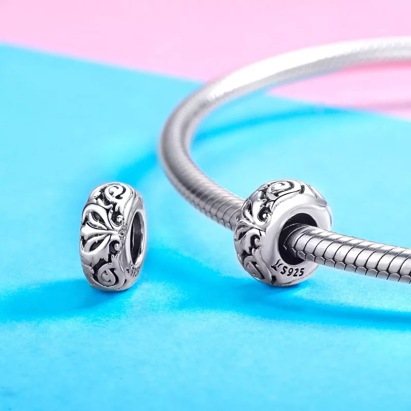 (afbeelding voor) Pandora Style Vintage Bloem Spacer Bedel - SCC1139 - Bekijken 3