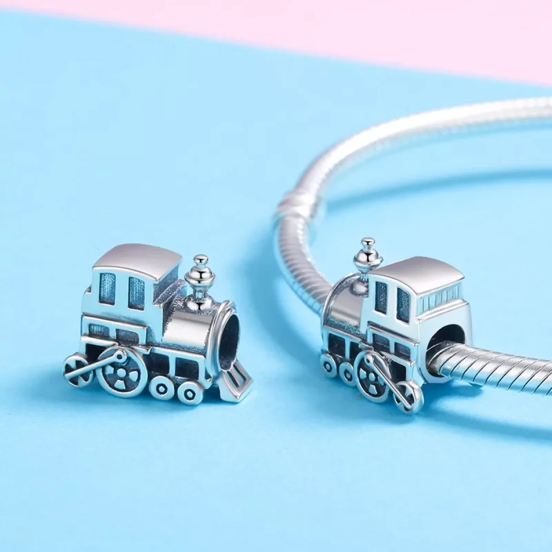 (afbeelding voor) Pandora Style Vintage trein Bedel - SCC507 - Bekijken 5