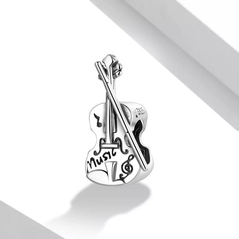 (afbeelding voor) Pandora Style Vintage Viool Bedel - SCC2077 - Bekijken 2