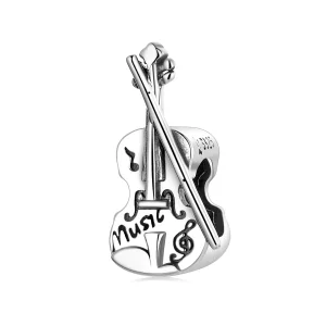 (afbeelding voor) Pandora Style Vintage Viool Bedel - SCC2077