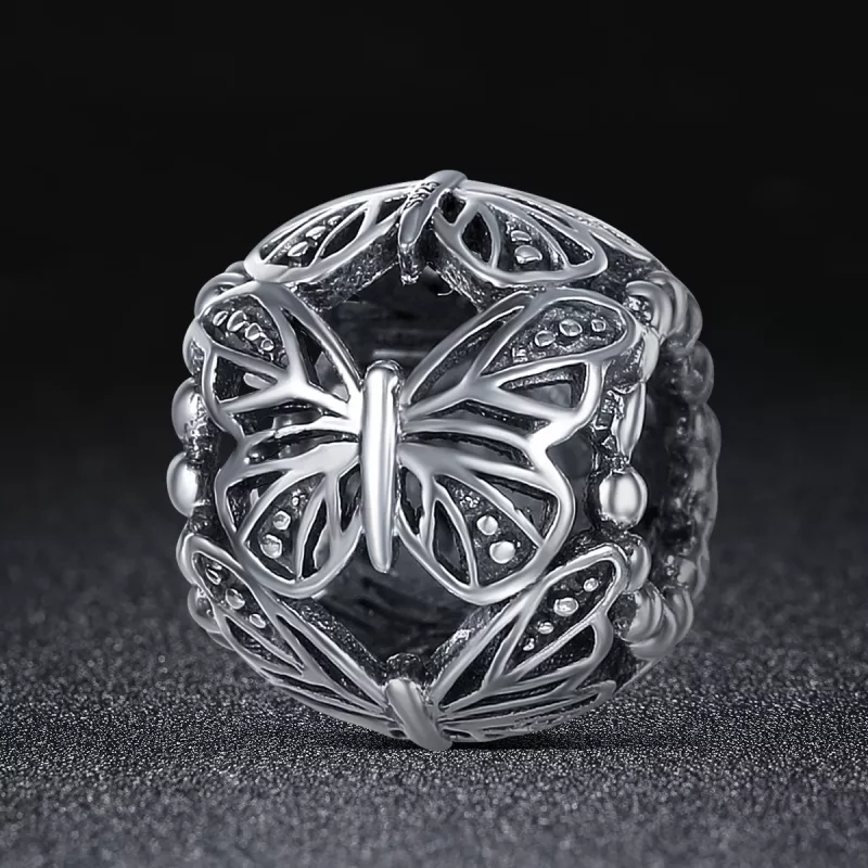(afbeelding voor) Pandora Style Vintage vlinder Bedel - SCC491 - Bekijken 2