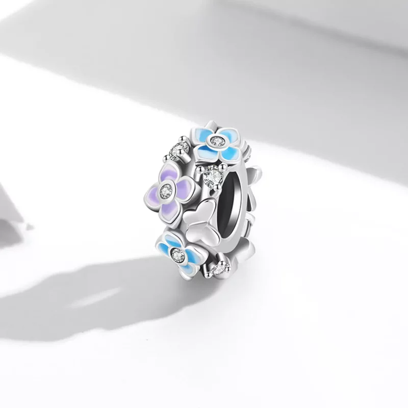 (afbeelding voor) Pandora Style Vlinder Liefde Bloem Bedel - SCC2063 - Bekijken 2