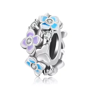 (afbeelding voor) Pandora Style Vlinder Liefde Bloem Bedel - SCC2063