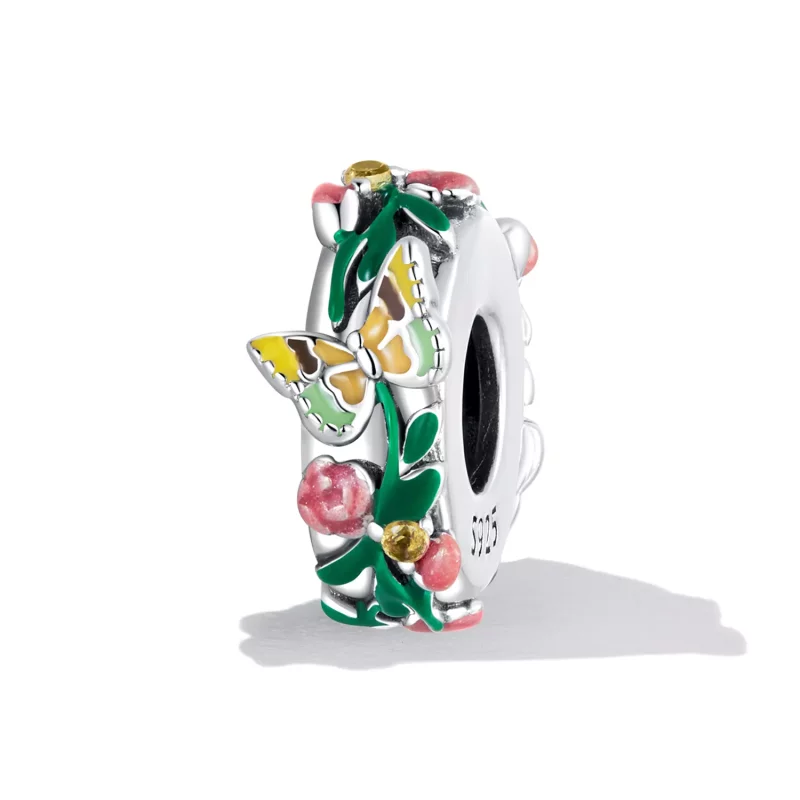(afbeelding voor) Pandora Style Vlinderbloem Spacer Bedel - SCC2251 - Bekijken 2