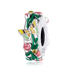 Pandora Style Vlinderbloem Spacer Bedel - SCC2251 (afbeelding voor) Pandora Style Vlinderbloem Spacer Bedel - SCC2251