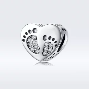 Pandora Style Voetafdrukken Bedel - SCC1395 (afbeelding voor) Pandora Style Voetafdrukken Bedel - SCC1395
