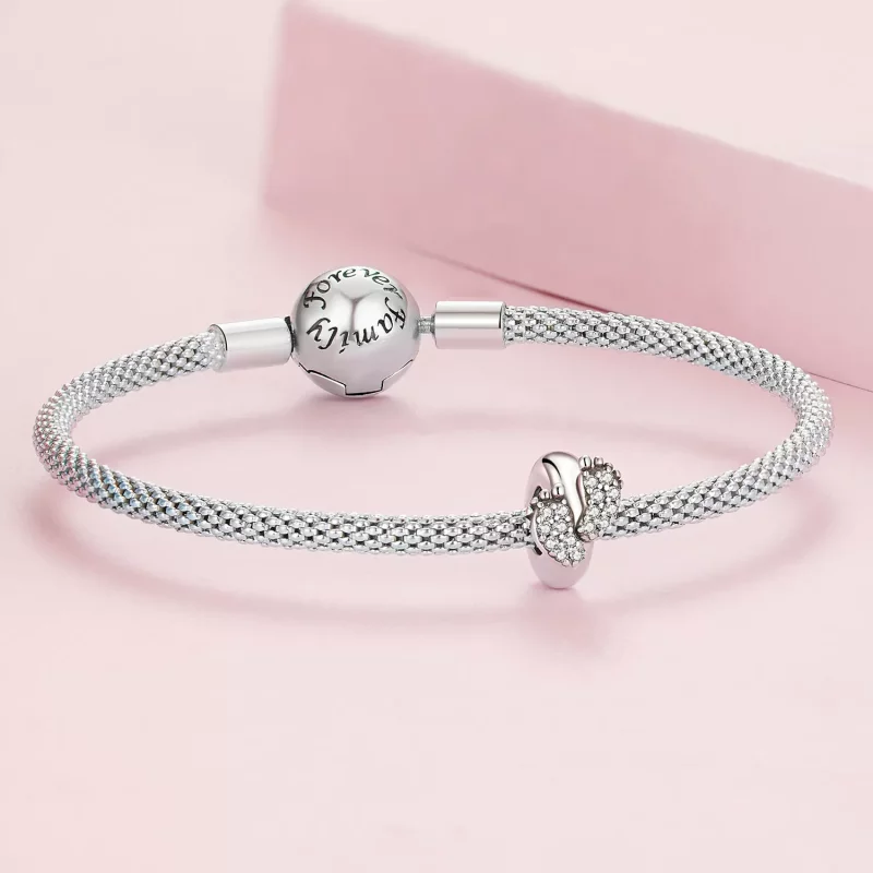 (afbeelding voor) Pandora Style Voeten Spacer Bedel - BSC688 - Bekijken 5