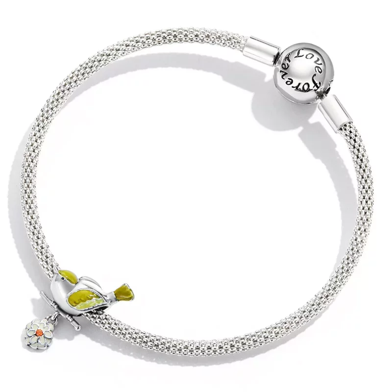 (afbeelding voor) Pandora Style Vogels en bloemen - Begin van de lente Bedel - SCC2191 - Bekijken 4