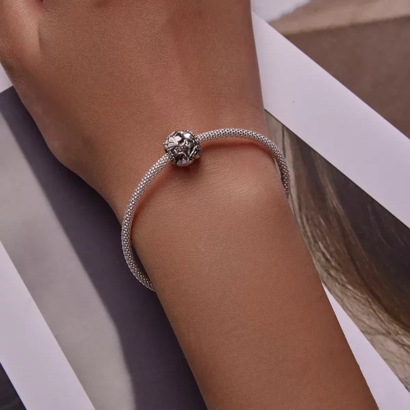 (afbeelding voor) Pandora Style Vogels en Bloemen - Equinox Bedel - SCC2194 - Bekijken 5