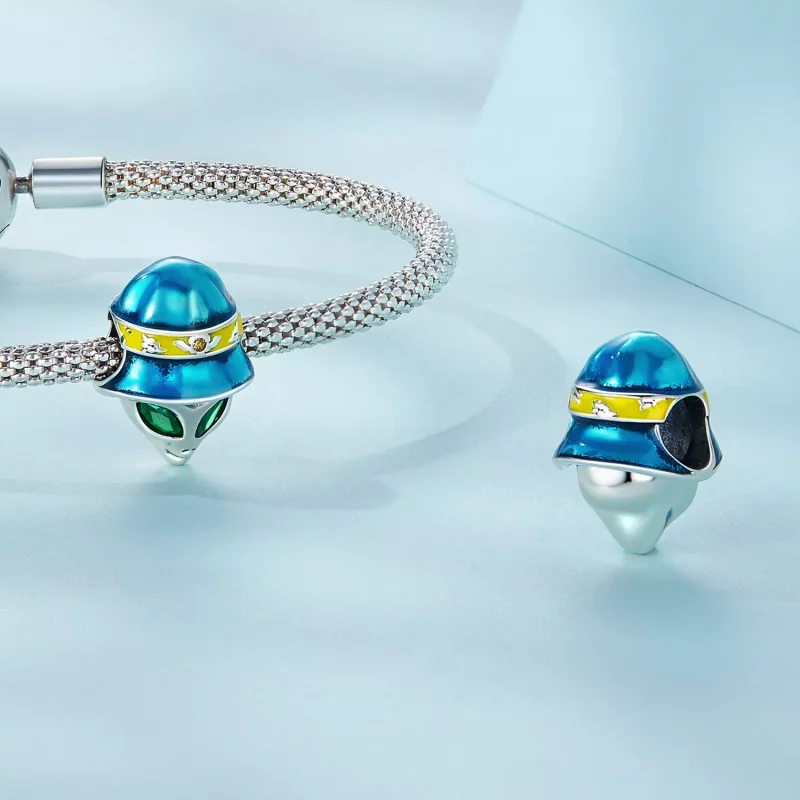 (afbeelding voor) Pandora Style Vreemde Alien Bedel - SCC2393 - Bekijken 4