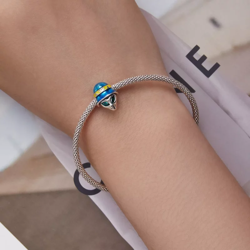 (afbeelding voor) Pandora Style Vreemde Alien Bedel - SCC2393 - Bekijken 6