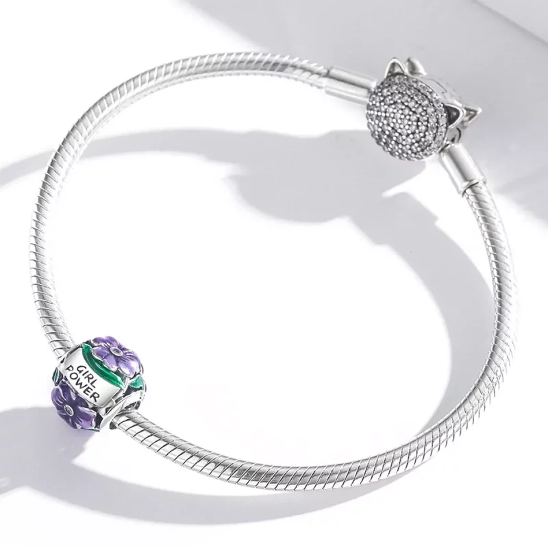 (afbeelding voor) Pandora Style Vrouwelijke Kracht - Violet Bedel - SCC2140 - Bekijken 3