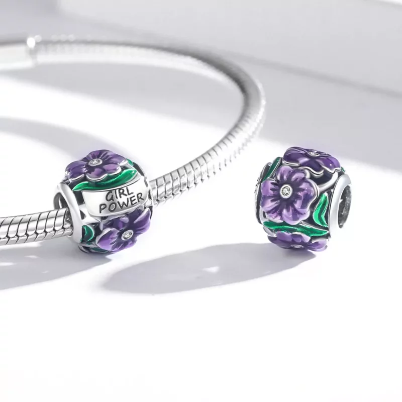 (afbeelding voor) Pandora Style Vrouwelijke Kracht - Violet Bedel - SCC2140 - Bekijken 4