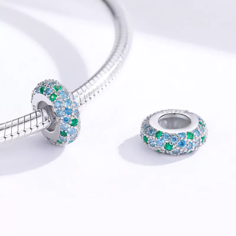 (afbeelding voor) Pandora Style Water Parel Bedel - BSC119 - Bekijken 3
