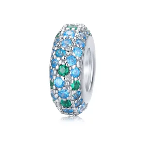 Pandora Style Water Parel Bedel - BSC119 (afbeelding voor) Pandora Style Water Parel Bedel - BSC119