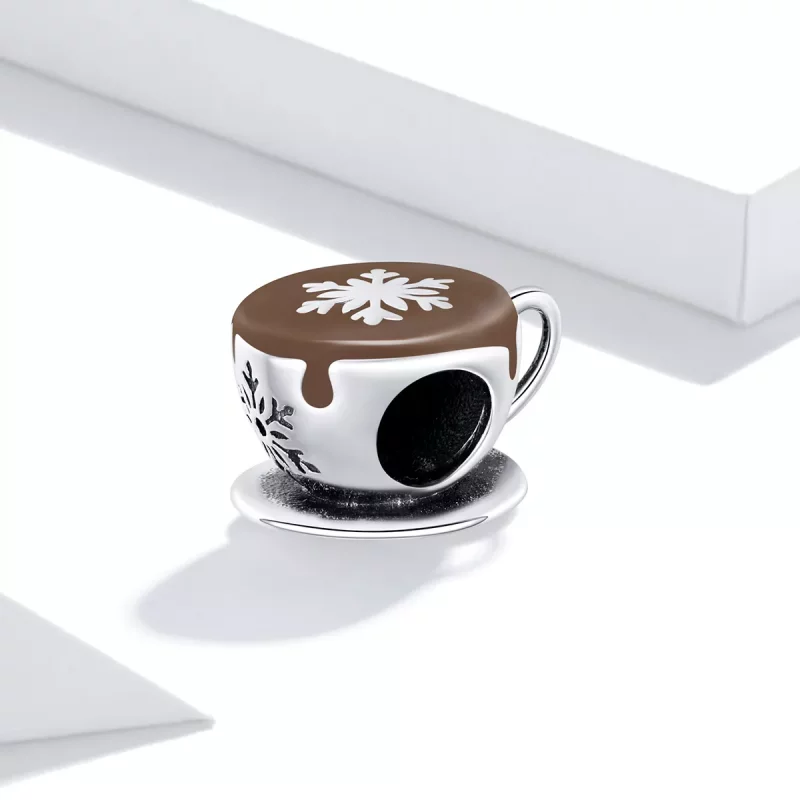 (afbeelding voor) Pandora Style Winter koffie Bedel - BSC361 - Bekijken 2