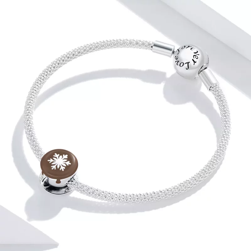 (afbeelding voor) Pandora Style Winter koffie Bedel - BSC361 - Bekijken 3