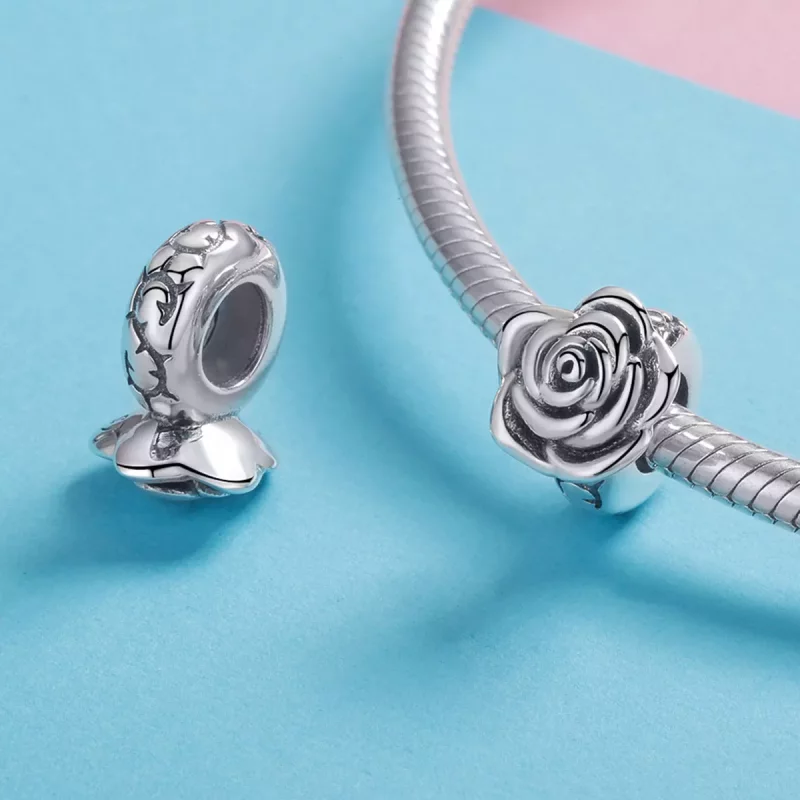 (afbeelding voor) Pandora Style witte roos Bedel - SCC1101 - Bekijken 4