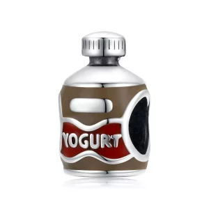 Pandora Style Yoghurt Fles Bedel - SCC1967 (afbeelding voor) Pandora Style Yoghurt Fles Bedel - SCC1967