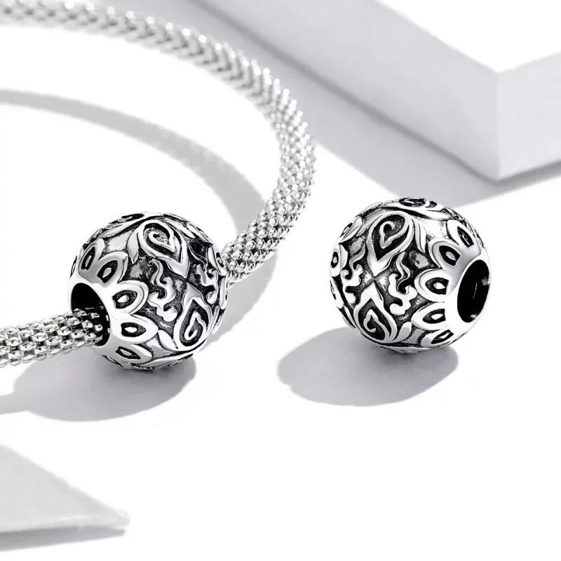 (afbeelding voor) Pandora Style Zittende Boeddha en Lotus Bedel - SCC2168 - Bekijken 4