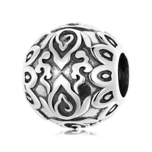 (afbeelding voor) Pandora Style Zittende Boeddha en Lotus Bedel - SCC2168