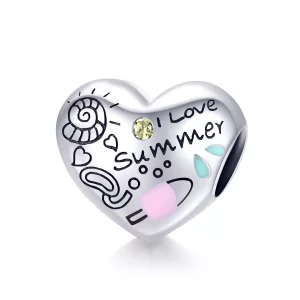 Pandora Style Zomer Graffiti Bedel - SCC1529 (afbeelding voor) Pandora Style Zomer Graffiti Bedel - SCC1529