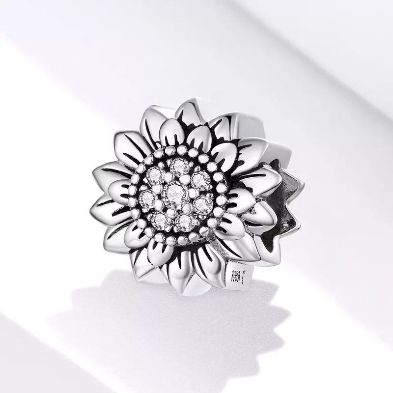 (afbeelding voor) Pandora Style Zonnebloem Bedel - SCC1507 - Bekijken 2