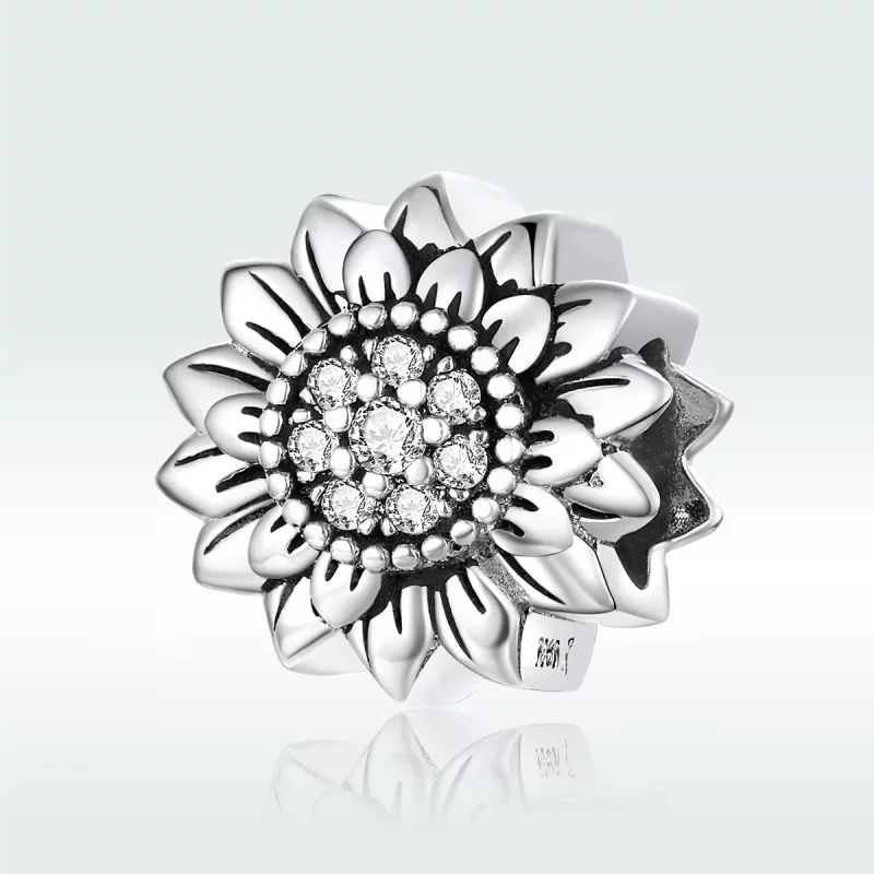 (afbeelding voor) Pandora Style Zonnebloem Bedel - SCC1507 - Bekijken 5