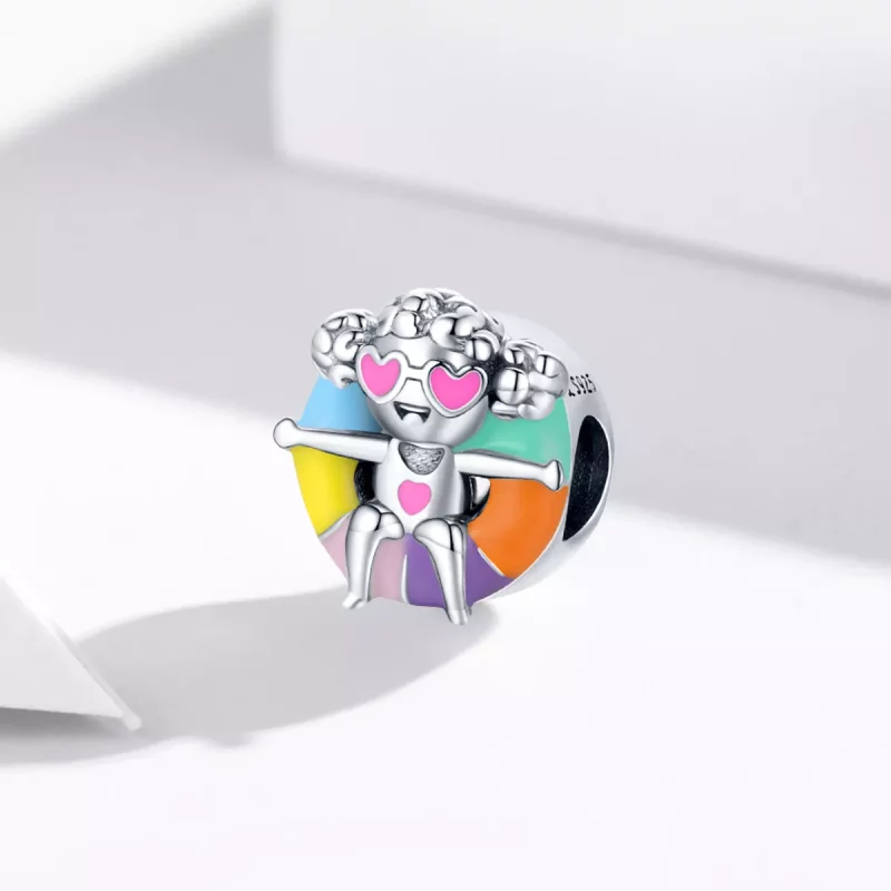 (afbeelding voor) Pandora Style Zwemmen Ring Meisje Bedel - SCC1918 - Bekijken 2