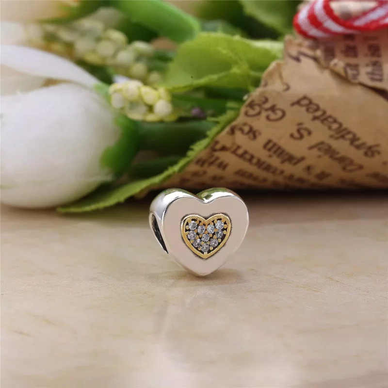 (afbeelding voor) Bedel Pandora Signature Hart - 796233CZ - Bekijken 2