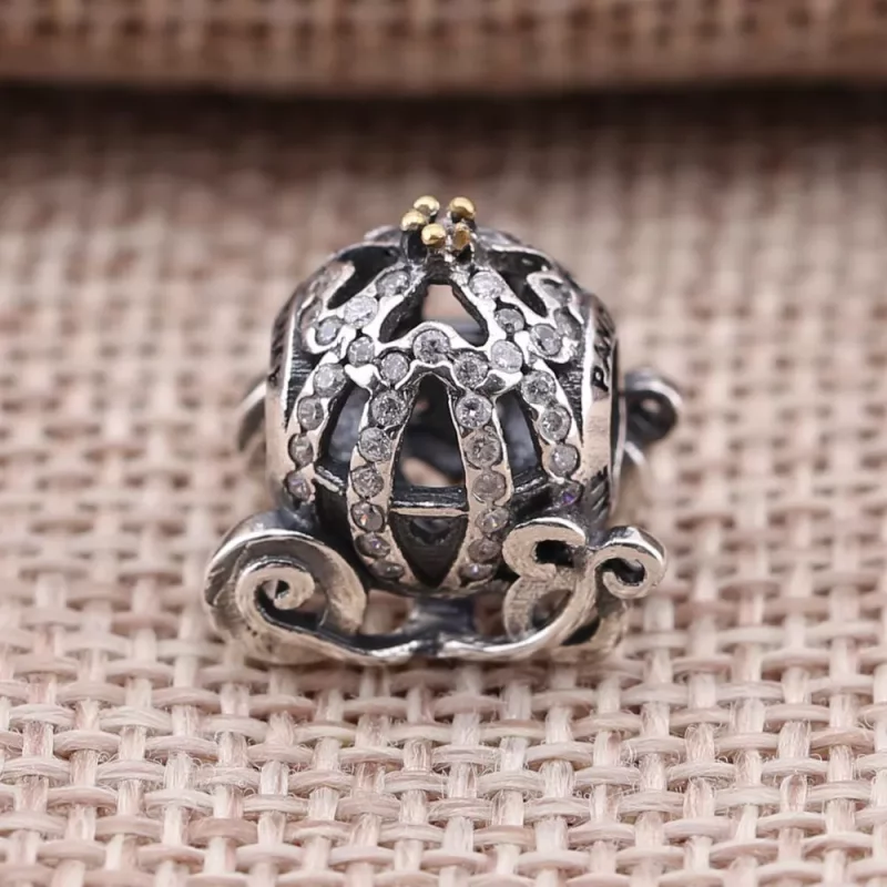 (afbeelding voor) Disney, Pandora Cinderellas Pompoen Koets Bedel 791573CZ - Bekijken 3
