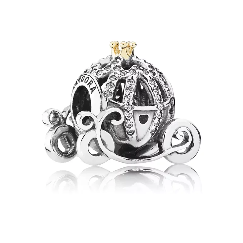 (afbeelding voor) Disney, Pandora Cinderellas Pompoen Koets Bedel 791573CZ