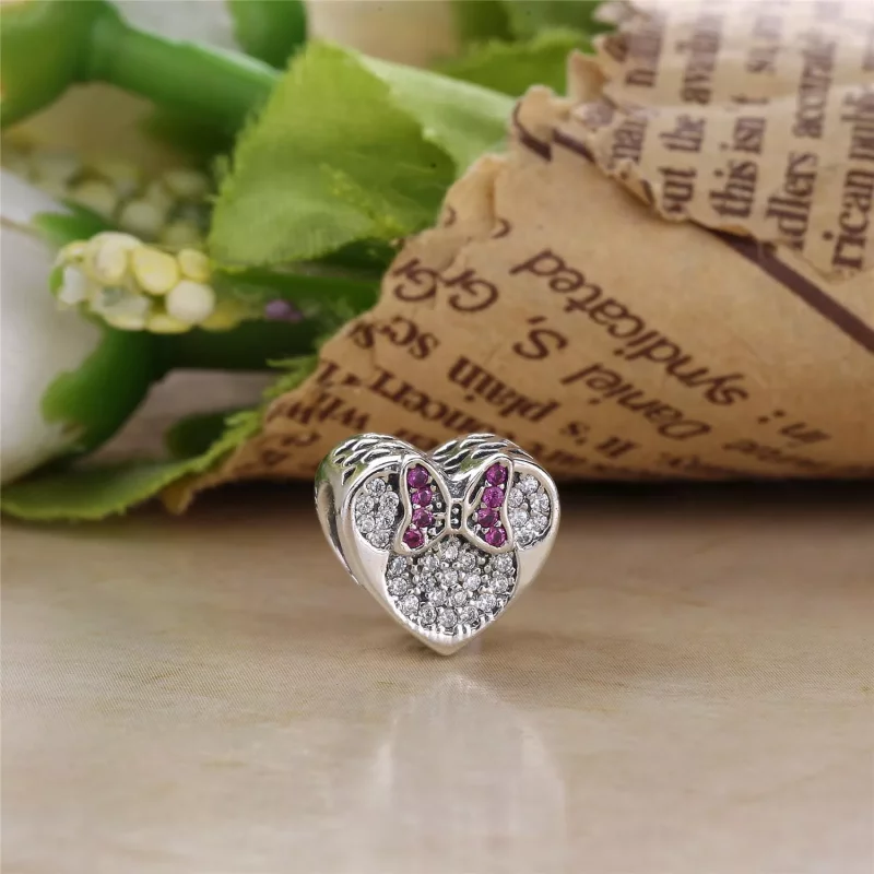(afbeelding voor) Disney, Pandora Mickey & Minnie Echte Liefde Bedel 792050CZ - Bekijken 2