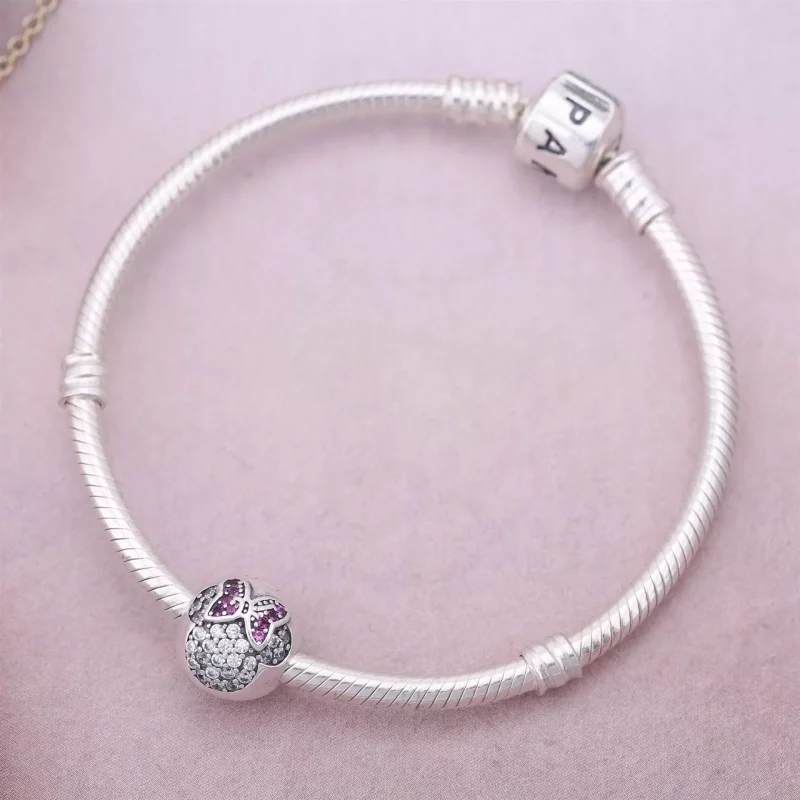(afbeelding voor) Disney, Pandora Minnie Pavé Clip 791450CZ - Bekijken 2