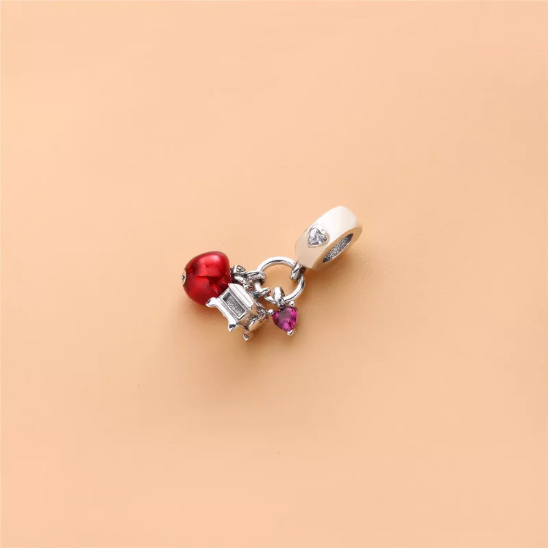 (afbeelding voor) Disney, Pandora Snow Whites Apple & Heart Bedel 797486CZRMX - Bekijken 2