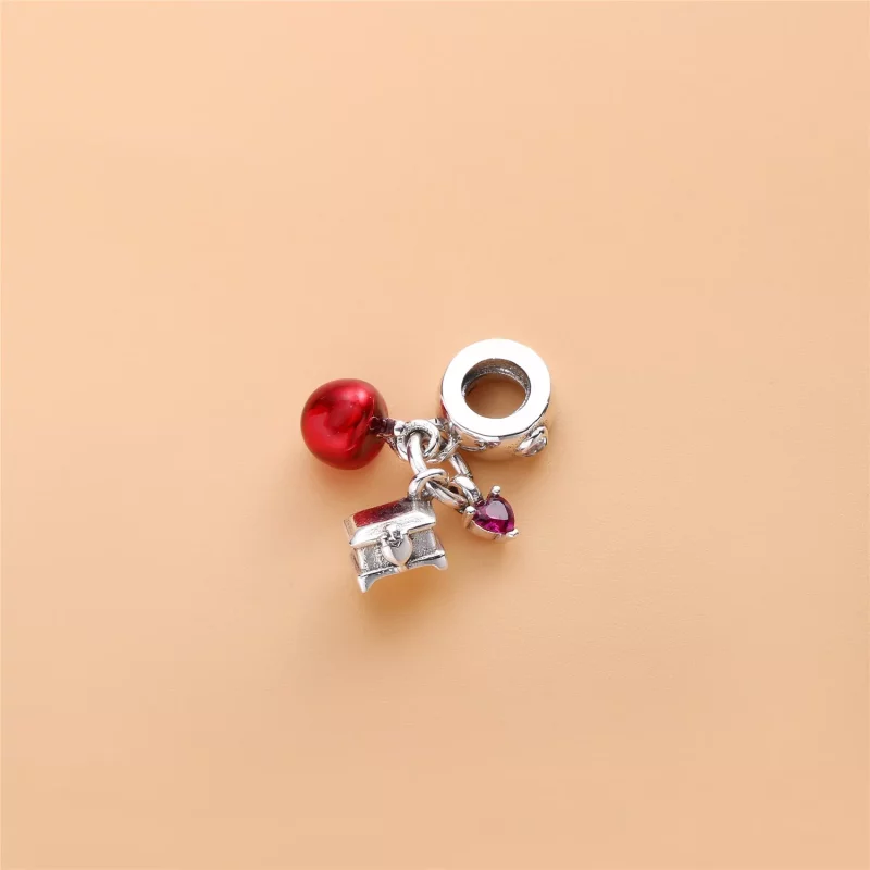 (afbeelding voor) Disney, Pandora Snow Whites Apple & Heart Bedel 797486CZRMX - Bekijken 3