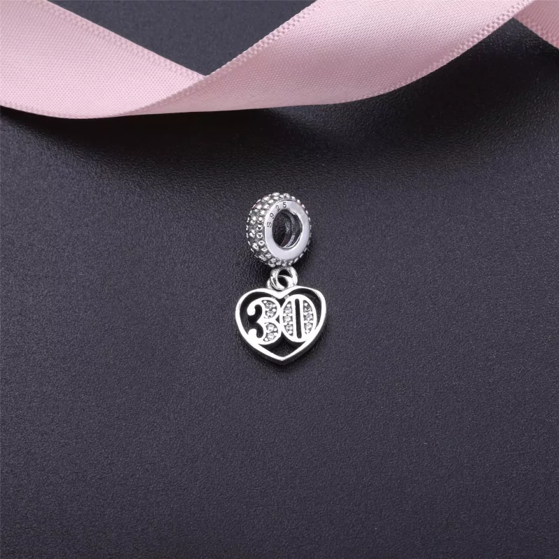 (afbeelding voor) PANDORA 30 Silver Dangle With Cubic Zirconia - 791287CZ - Bekijken 2