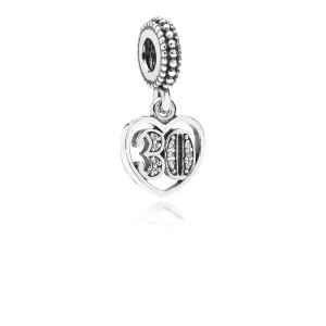 (afbeelding voor) PANDORA 30 Silver Dangle With Cubic Zirconia - 791287CZ