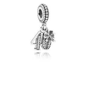 (afbeelding voor) PANDORA 40 Silver Dangle With Cubic Zirconia - 791288CZ