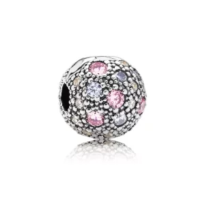 (afbeelding voor) PANDORA Abstract Silver Clip With Multi Colored Cubic Zirconia - 791286PCZmx