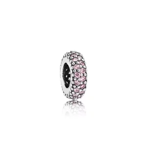 (afbeelding voor) PANDORA Abstracte Zilveren Spacer Met Roze Zirkonia 791359PCZ