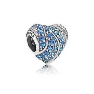 (afbeelding voor) PANDORA Aqua Heart Bedel 797015NABMX