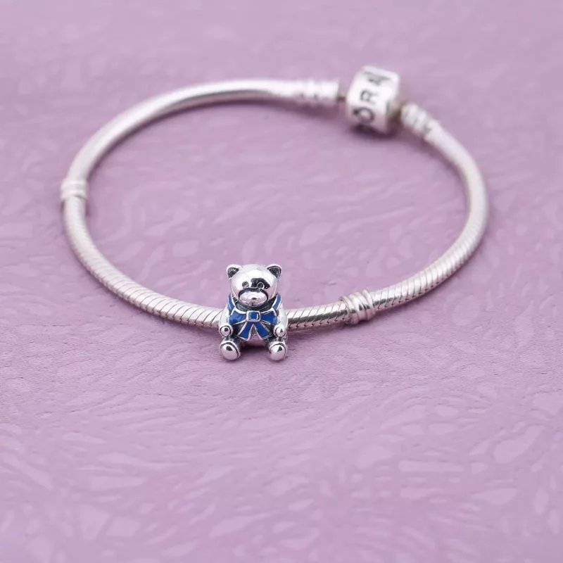(afbeelding voor) PANDORA Baby Boy Teddy Bear Bedel - 791124En41 - Bekijken 2