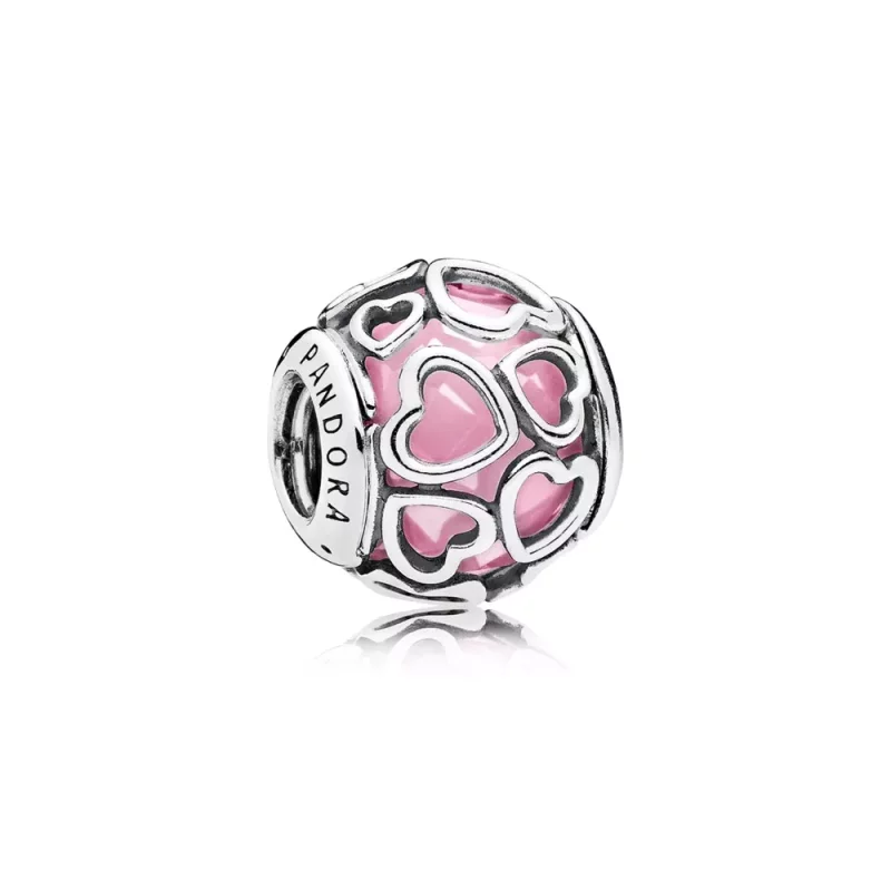 (afbeelding voor) PANDORA Bedel Omhelzing Van De Liefde Roze 792036PCZ