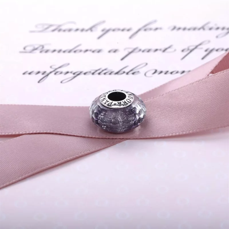 (afbeelding voor) PANDORA Bedel Paarse Muranoglas 791651 - Bekijken 3