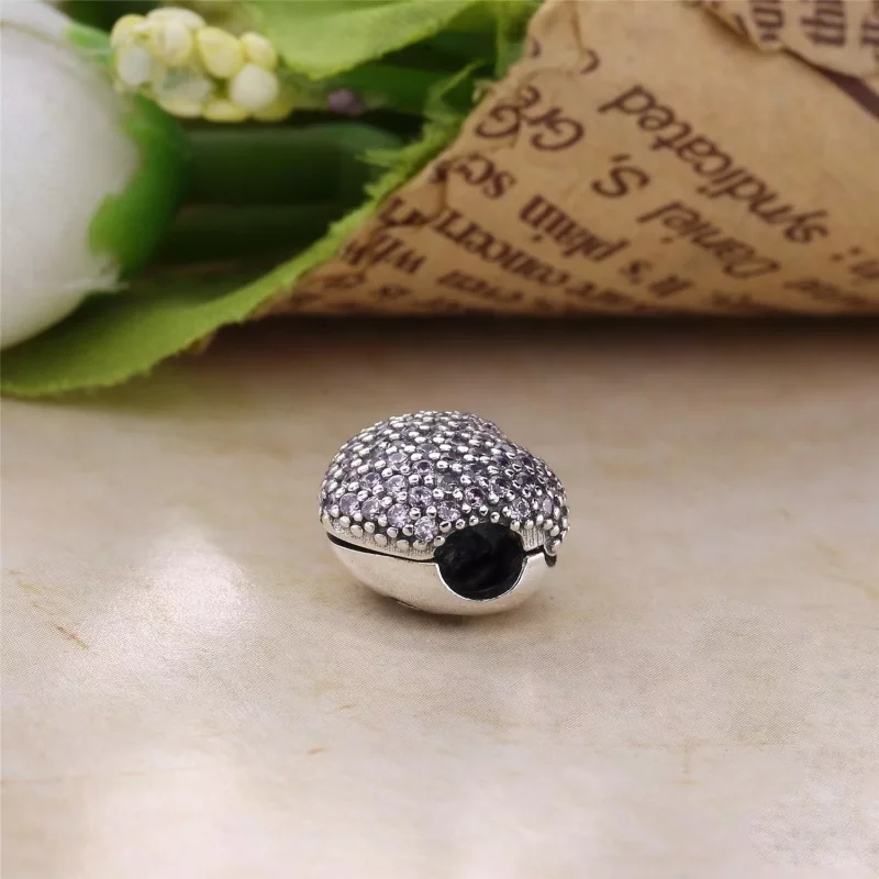 (afbeelding voor) PANDORA Bedel Roze Pavé Hart 791427PCZ - Bekijken 4